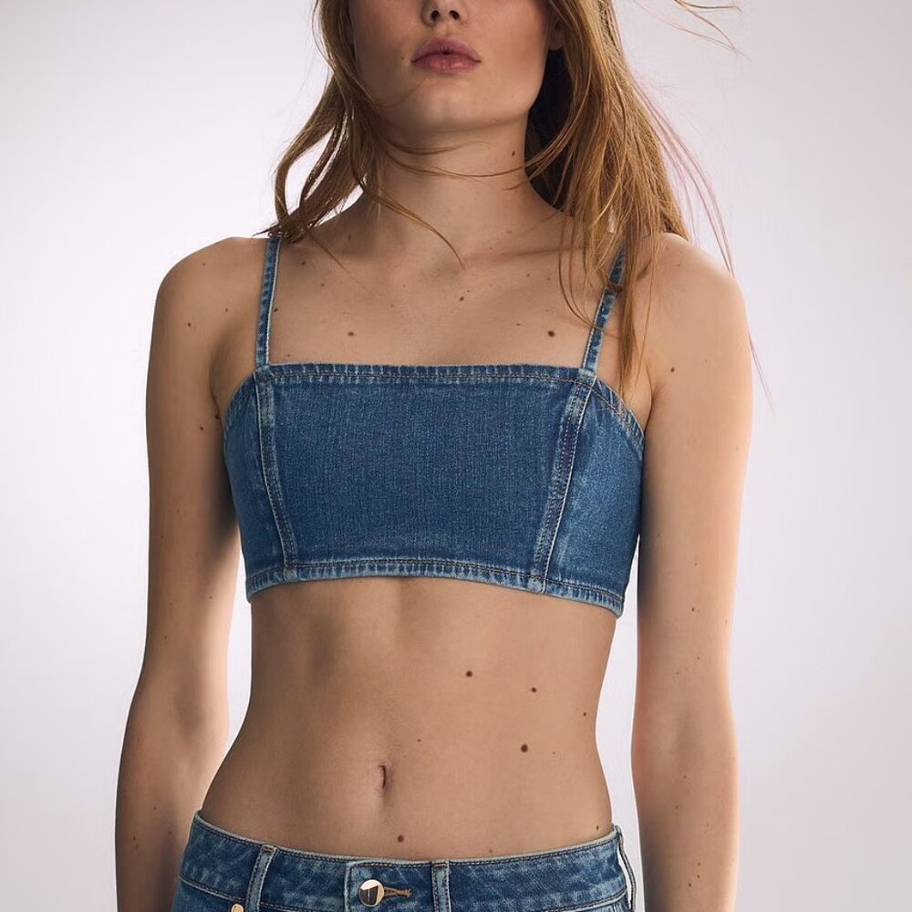 NEW Atelier Victoria's Secret x Altuzarra Denim Bra Top Size S Cowgirl Festival